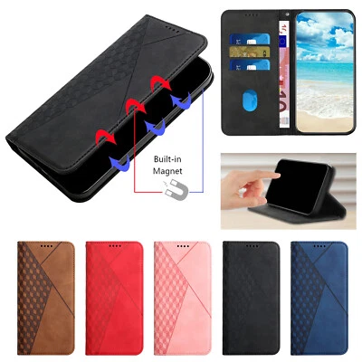 For Samsung Galaxy A14 5G Magnetic Leather Wallet Flip Stand Card Case Cover - Image 1 of 4