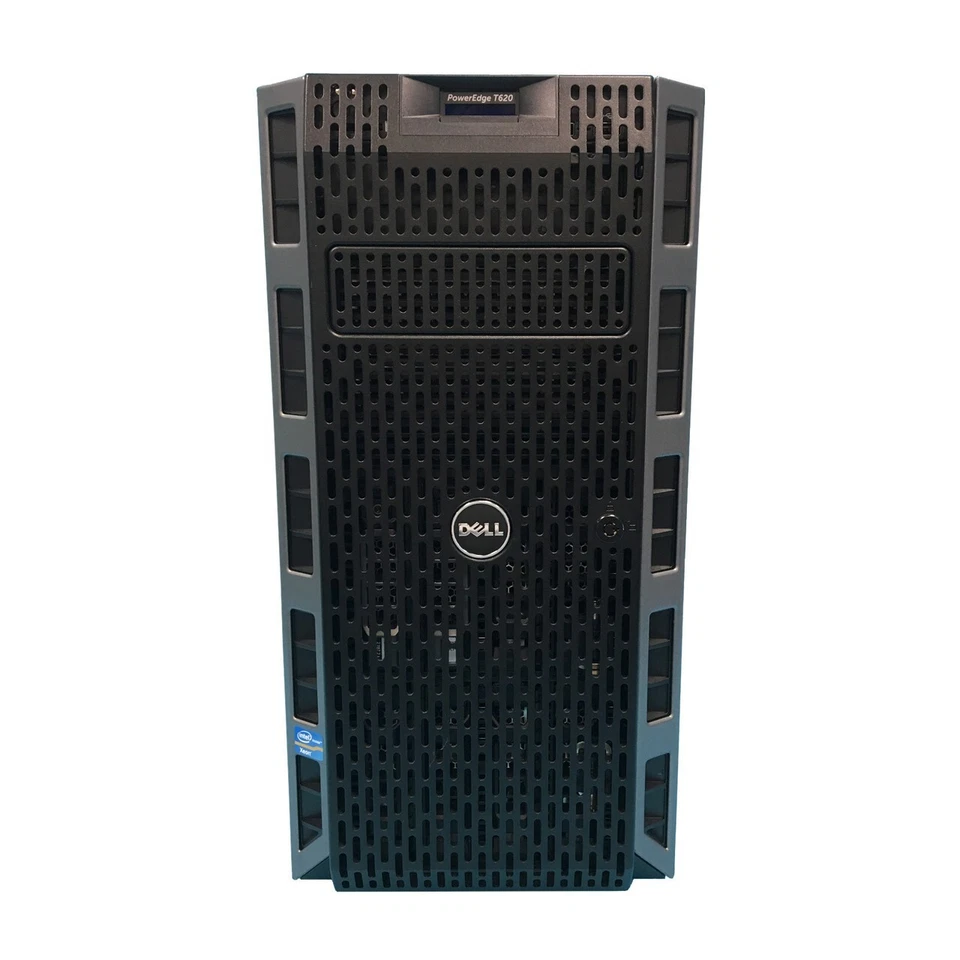 Servidor PowerEdge T620 reacondicionado, 2 x E5-2690 8C 2,9 GHz, 16 GB, 4 x bandejas Foto 1 de 1