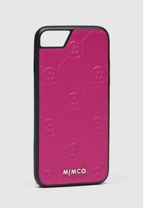MIMCO Mim-Gram Phone Case For Iphone SE-8-7-6s-6- Pink Leather RRP $99 New - Picture 1 of 2