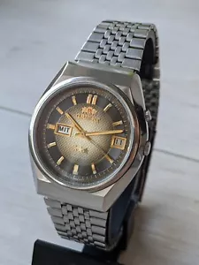 Men's Watch Orient 3 stars vintage Calendar Automatic Japanese Watch - Picture 1 of 23