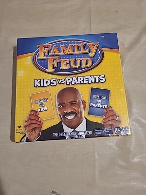 Family Feud Board Game Kids vs Parents The Great Family Equalizer Steve Harvey - Image 1 of 4