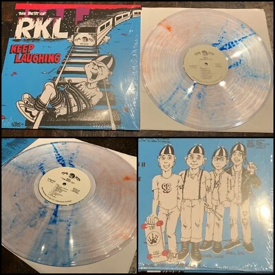 RKL Keep Laughing The Best of LP Swirl Vinyl 100-Poison Idea NOFX 7 Seconds SNFU - Image 1 of 4