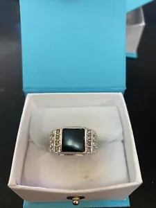 Anello in argento sterling con pepita di onice - taglia 9,5 - Foto 1 di 5