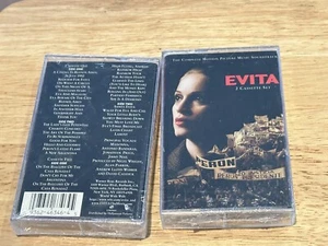 EVITA Motion Picture Music Soundtrack 2 Cassette Tape Set RARE NEW Sealed F-Ship - Picture 1 of 1