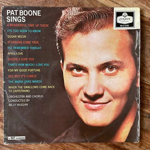 PAT BOONE - SINGS VG+(sleeve)/EX+ VINYL LP / FIRST PRESSING / HA-D 2161 MONO - Picture 1 of 12