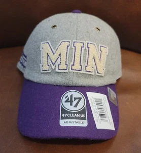 Unisex Stoney Clover Lane x '47 Gray/Purple Minnesota Vikings Block Clean Up Adj - Picture 1 of 5