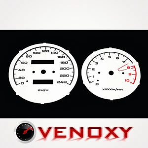 BMW R1150 RT KM/H Replacement Instrument Cluster White Gauge Faces - Picture 1 of 1