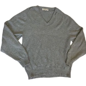 Vintage Andrew Stewart 100% Kaschmir Pullover Made In Scotland Gr. M meliert grau - Bild 1 von 10