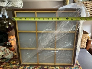 NUOVO Lightolier completo scatola originale corona cornice noce con griglia betulla vintage - Foto 1 di 9