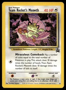 2000 Promos - Wizards Black Star Team Rocket’s Meowth Basic/Promo #18 - Picture 1 of 2