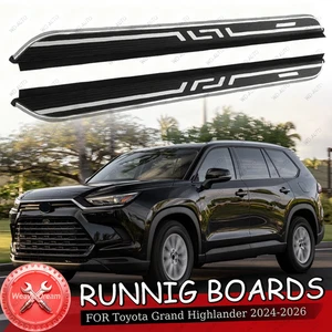 2PC Side Steps Nerf Bar Running Board Fits For Toyota Grand Highlander 2024-2026 - Picture 1 of 6