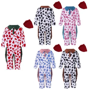 Baby Boy Bodysuit Long Sleeve Rompers Cosplay Jumpsuits Themed Playwear Cowboy - Picture 1 of 36