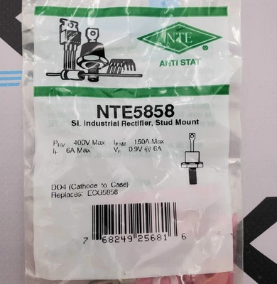 *Lot Of 3* NTE NTE5858 ANTI STAT Silicon Rectifier 400V 150A - Image 1 of 4