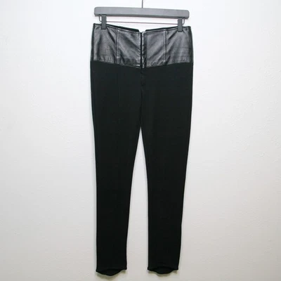 Corsé de Cuero Alto Hippie Tiro Alto Ponte Tejido Leggings Pantalones Negro Talla S Foto 1 de 4