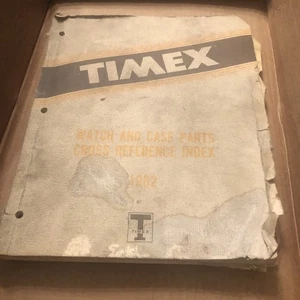 1982 TIMEX Watch and Case Parts Cross Reference Index Manual RARE!! - Picture 1 of 4