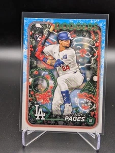 2024 Topps Holiday ANDY PAGES #H103 Rookie RC Los Angeles Dodgers - Picture 1 of 2