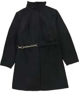 ARNA YORK Womens Fit And Flare Coat, Black, 18 - Picture 1 of 2