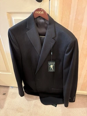 Ralph Lauren 2-Piece Suit PINSTRIPE- 46 Long JACKET/ 36WX32L PANTS--BRAND NEW - Image 1 of 4