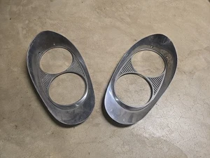 1958 Lincoln Headlight Bezels FFC-13052 RH, FFC-13064 LH - Picture 1 of 22