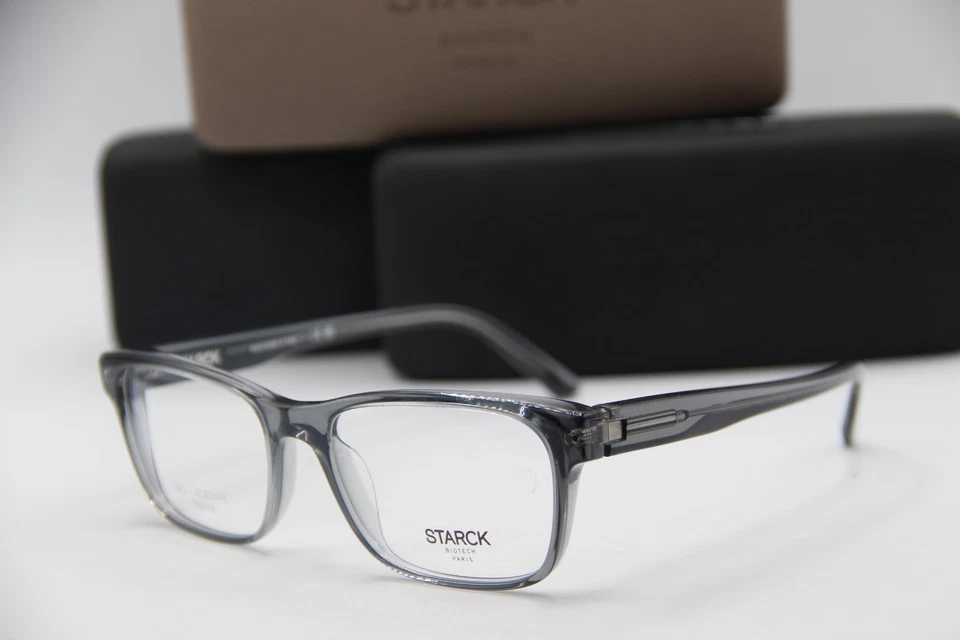 NUEVAS GAFAS STARCK EYES SH 3083 0004 GRIS CRISTAL AUTÉNTICAS CON ESTUCHE 55-17 Foto 1 de 4
