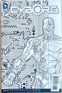 Cyborg #7 Adult Coloring Book Variant  & #5  NM  UNREAD - Picture 1 of 5