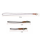 Vintage Leather Lanyard Keychain Multifunction for ID Card, Badge, Key, Wallet