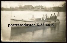US or CANADA 1910s Boating. Real Photo Postcard
