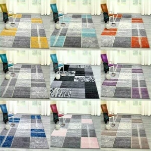 MODERN RUGS DESIGN SILVER GREY SOFT LARGE LIVING ROOM FLOOR BEDROOM CARPET - Picture 1 of 17
