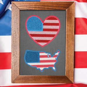 Diseño de bordado OESD ""Sparkle in the USA"" - CD - Imagen 1 de 3