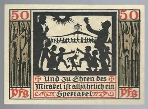 Emergency money - Naumburg - city of Naumburg - 50 pfennig - 1920 - "M" rosettes in text - Picture 1 of 2