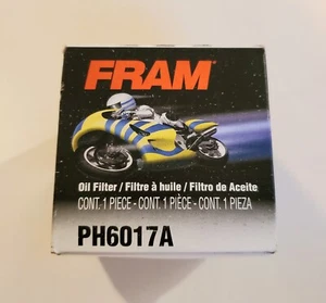 Filtro de aceite giratorio de flujo completo FRAM PH6017A para motocicleta ATV UTV de repuesto NUEVO - Imagen 1 de 3