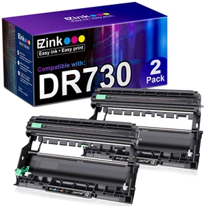 2 Pack DR730 Drum Unit For Brother TN760 HL-L2350DW L2370DW MFC-L2710DW L2550DW - Picture 1 of 1