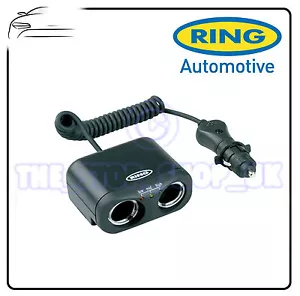 RING 12v TWIN 2 WAY CAR MULTI ADAPTOR SOCKET PLUG WITH BATTERY ANALYSER RMS2 - Picture 1 of 1