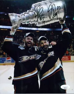Anaheim Ducks Rob Scott Niedermayer signiert 8x10 mattes Foto JSA authentifiziert - Bild 1 von 2