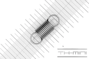 Zug-Feder 2mm Haken Öse 18x48,4mm 12,8kg Spiral Edel-stahl rostfrei Metall - Bild 1 von 1