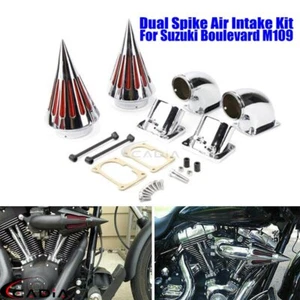 Kit de admisión de filtro de filtro de aire de doble pico para Suzuki Boulevard M109R 2006-2022 - Imagen 1 de 7