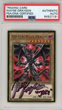 PSA Signed Wayne Grayson  Red Eyes Black Dragon Gold Rare MGED-EN003 1st Edition