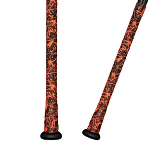 Empuñadura de bate de béisbol SUPACAZ Super Sticky Kush 1,1 mm - naranja neón salpicado - Imagen 1 de 2