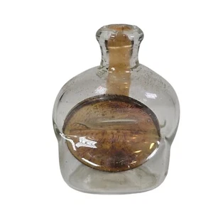 1942 Wheat Penny in Old American Pinch Bottle Glass WWII Good Luck Miniature WW2 - Picture 1 of 13