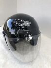 Harley Davidson Motorcycle Helmet Jet Black Gloss DOT Full Face Bike Size L