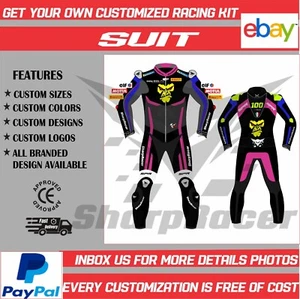 Traje de carreras de cuero personalizado para montar en pista de protección para hombre/mujer - Imagen 1 de 6