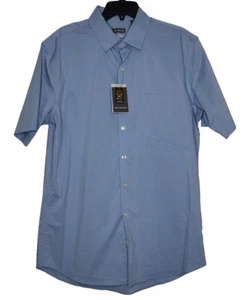 Van Heusen Men's Big & Tall Button-Up Shirt Size Large Tall 16-16.5 Bel Air Blue - Picture 1 of 8