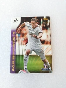 Gylfi Sigurdsson 2015 Topps Premier Best Of Barclays viola 47/50 - Foto 1 di 2