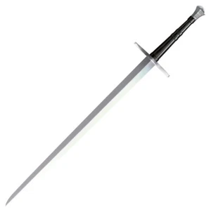 Cold Steel Hand-And-A-Half Sword 33.5" 1060 Carbon Steel Blade Leather Handle - Picture 1 of 2