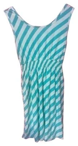Preppy Spring Dress Blue and White Stripe - NWOT - Picture 1 of 3