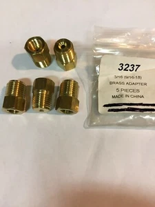  3/16"(3/8"-24) F Invert Flare x 3/16"(9/16"-18) M Invert Flare Adapters - Picture 1 of 2