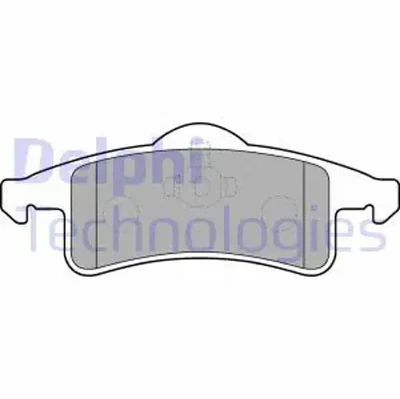 Brake pads Low-Metallic LP1558 DELPHI for JEEP GRAND CHEROKEE   - Image 1 of 4