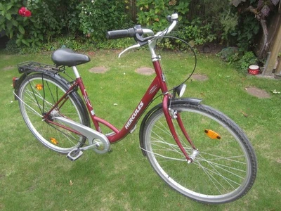 28" Hercules Damenfahrrad  4 Gang-Nabenschaltung, RH 48, TOP-Zustand, Fahrrad, - Bild 1 von 4