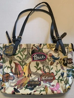 Cartera/bolso de mano Saxroots Artista Círculo Paz Pájaros Naturaleza Foto 1 de 4