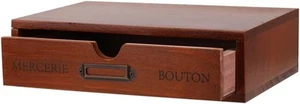 Wooden Storage Box Apothecary Drawers Vintage 01Drawer, BROWN01 - Picture 1 of 7